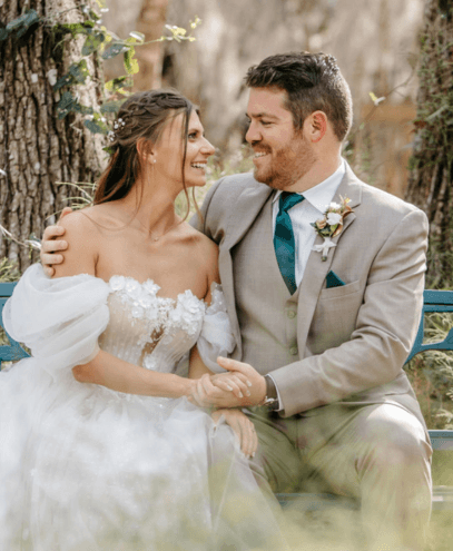 Newlywed are sitting | Wedding Photography | Cherished memories studio