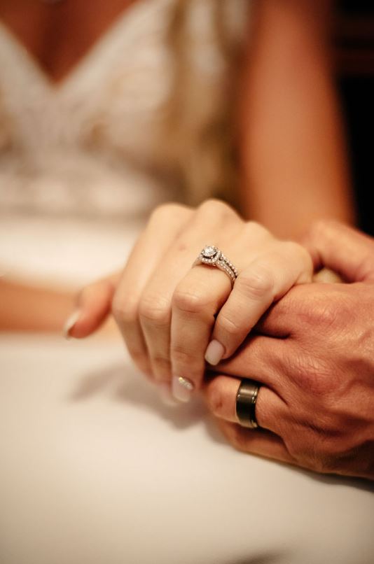 A hand wearing wedding ring | Client Portal | Cherished memories studio
