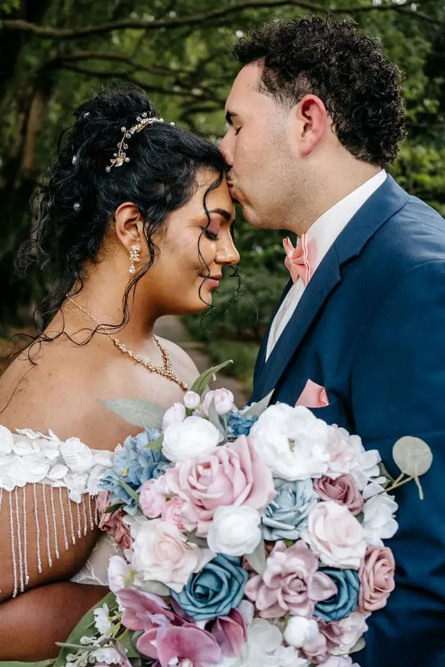 Couple Kiss on Forehead | Cherished Memories Studio