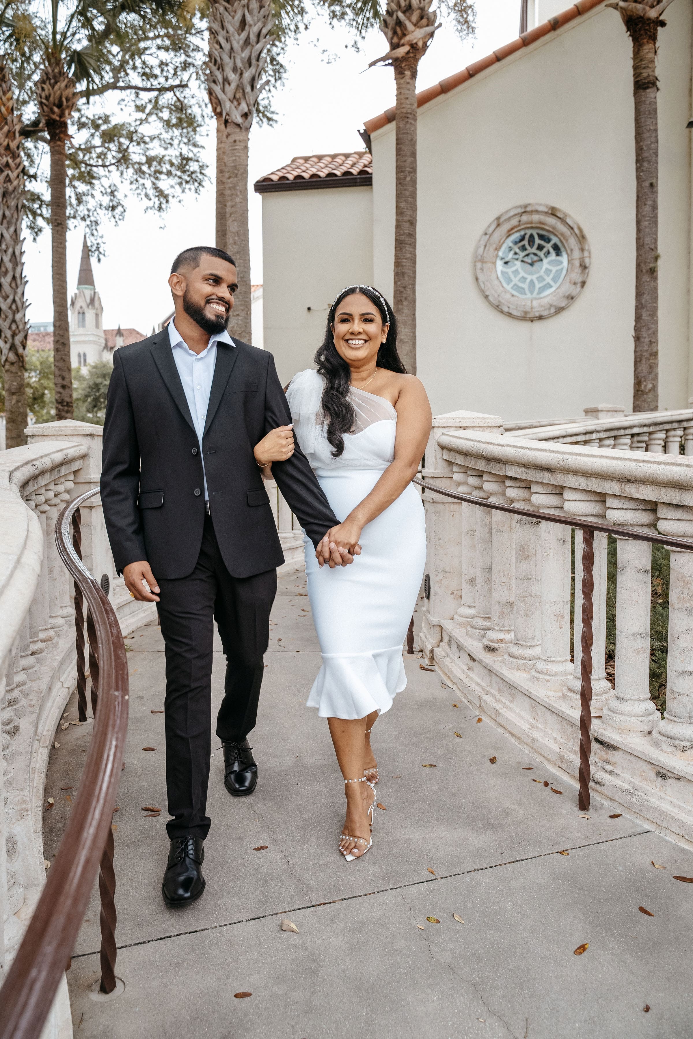 couple posing for their engagement photo | Cherished Memories Studio